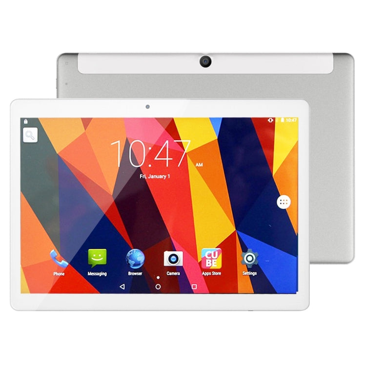 Cube U63 Phone Call Tablet, 9.6 inch, 1GB+16GB, Android 5.1 MTK MT6580 Quad Core 1.3GHz, Support OTG, GPS, Dual SIM, Network: 3G (White + Silver)