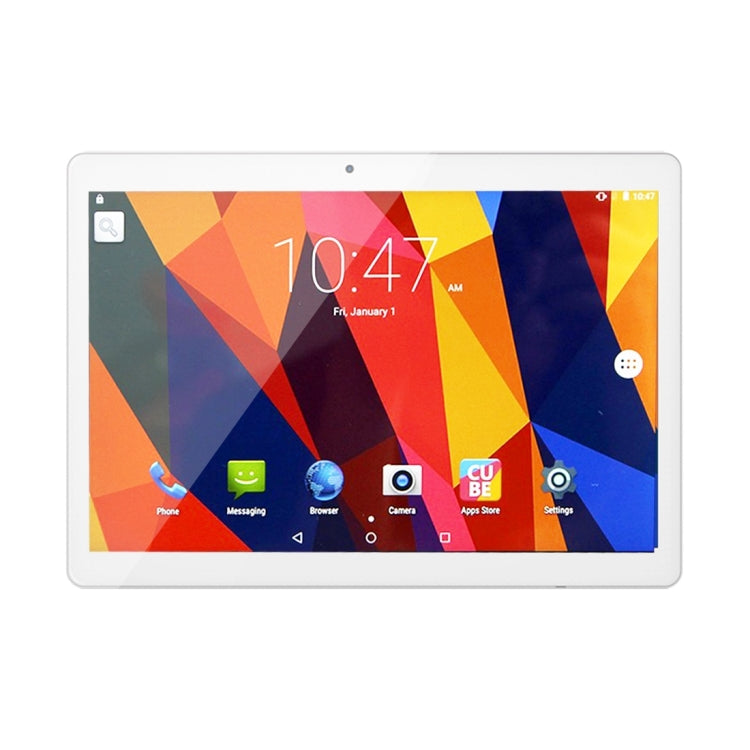 Cube U63 Phone Call Tablet, 9.6 inch, 1GB+16GB, Android 5.1 MTK MT6580 Quad Core 1.3GHz, Support OTG, GPS, Dual SIM, Network: 3G (White + Silver)