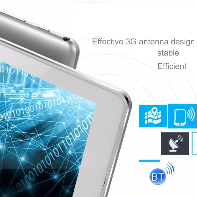 Cube U63 Phone Call Tablet, 9.6 inch, 1GB+16GB, Android 5.1 MTK MT6580 Quad Core 1.3GHz, Support OTG, GPS, Dual SIM, Network: 3G (White + Silver)