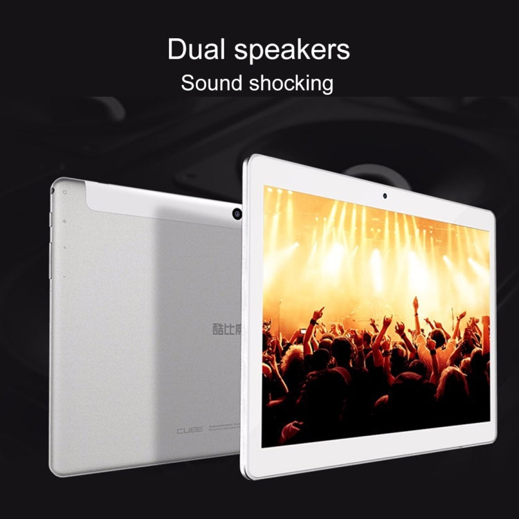 Cube U63 Phone Call Tablet, 9.6 inch, 1GB+16GB, Android 5.1 MTK MT6580 Quad Core 1.3GHz, Support OTG, GPS, Dual SIM, Network: 3G (White + Silver)