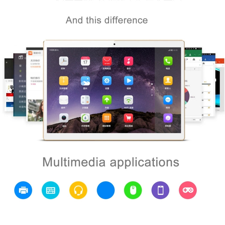 ONDA V96 3G Calling Tablet, 1GB+16GB, CE / FCC / ROHS / WEEE Certificated, Built-in Dual Speakers, 9.6 inch ONDA ROM 2.0 Android OS, MTK6582 Quad Core 1.3GHz, Support 128GB TF Card, 4K Video Decoding, WiFi, Bluetooth, Micrcast Connecting