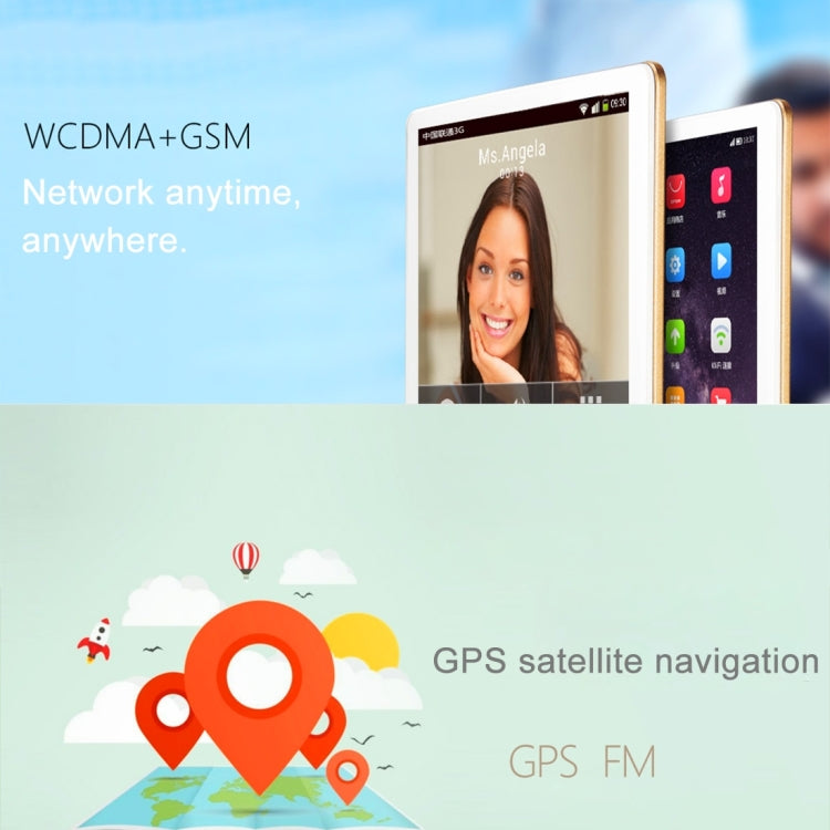 ONDA V96 3G Calling Tablet, 1GB+16GB, CE / FCC / ROHS / WEEE Certificated, Built-in Dual Speakers, 9.6 inch ONDA ROM 2.0 Android OS, MTK6582 Quad Core 1.3GHz, Support 128GB TF Card, 4K Video Decoding, WiFi, Bluetooth, Micrcast Connecting