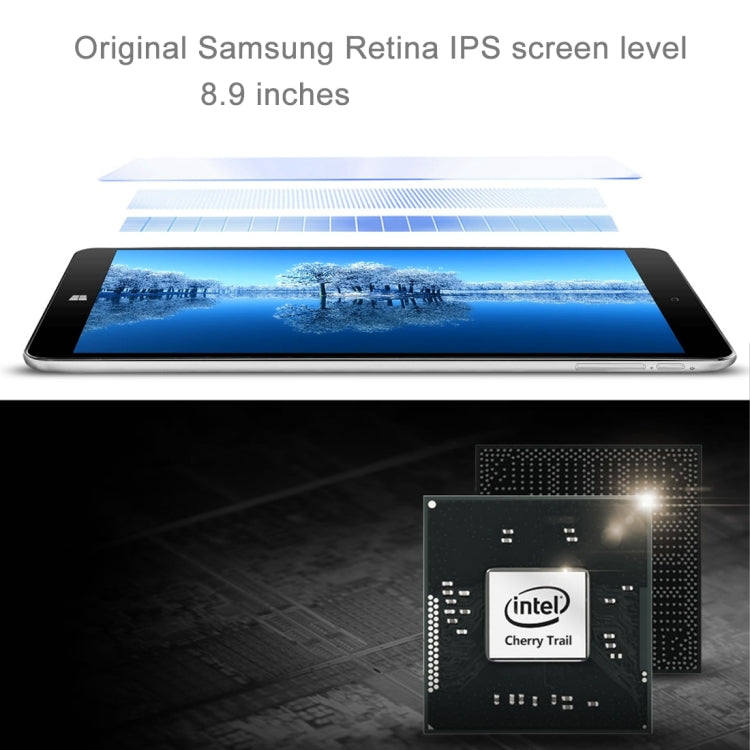 ONDA V891w CH Tablet, 8.9 inch, 2GB+32GB, CE / FCC / ROHS / WEEE Certificated, Built-in O-Box Sound Chamber, Windows 10 + Android 5.1 Dual OS, Intel Cherry Trail Atom X5 Quad Core, RAM: 2GB, Support 128GB TF Card, 4K Video WiDi Output