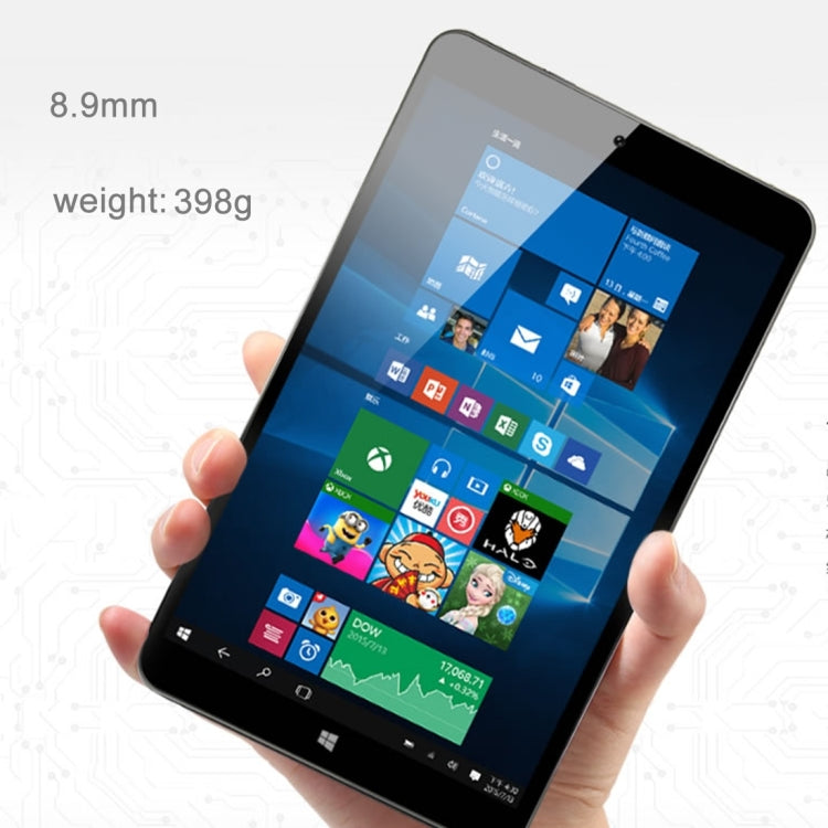 ONDA V891w CH Tablet, 8.9 inch, 2GB+32GB, CE / FCC / ROHS / WEEE Certificated, Built-in O-Box Sound Chamber, Windows 10 + Android 5.1 Dual OS, Intel Cherry Trail Atom X5 Quad Core, RAM: 2GB, Support 128GB TF Card, 4K Video WiDi Output