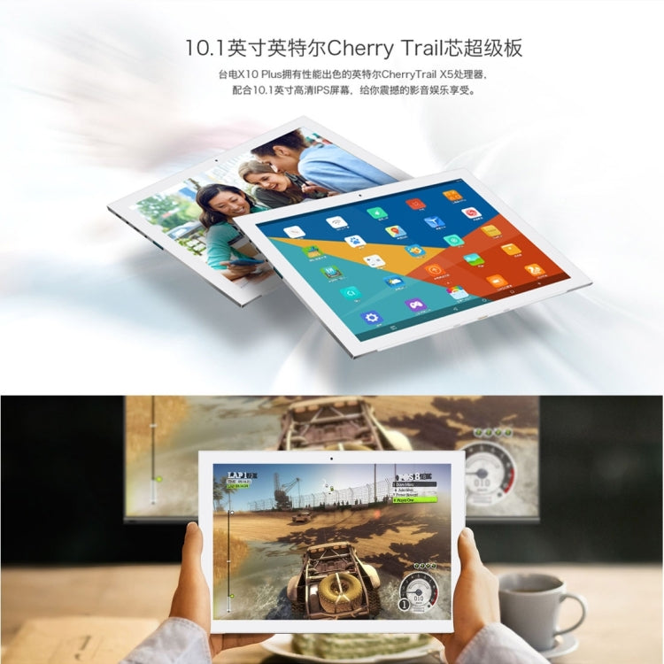 Teclast X10 Plus Tablet, 2GB+32GB, Dual Camera, with Docking Port and DC Port, 10.1 inch Screen Android 5.1 OS, Intel Cherry Trail X5, Support 128GB Micro SD Card, 4K Video(Grey)