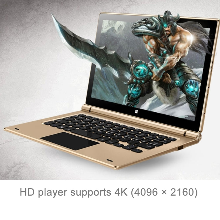 ONDA oBook 11 Plus Tablet, 11.6 inch, 4GB+32GB, CE / FCC / ROHS / WEEE Certificated, Front Camera, Windows 10 OS, Intel Cherry Trail X5-Z8300 1.84GHz, Support 128GB Micro SD / TF Card, WiFi, Bluetooth 4.0, Keyboard Not Included(Champagne Gold)