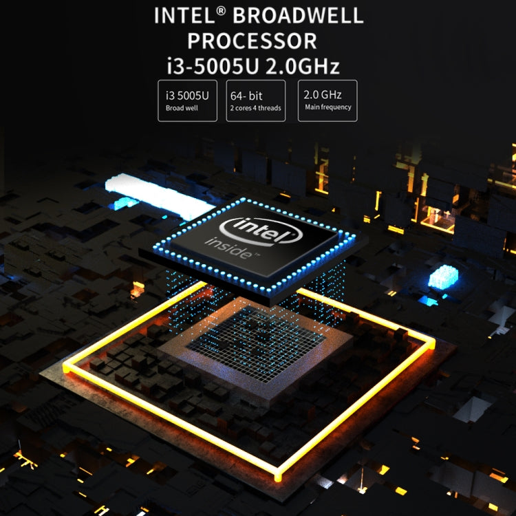 Jumper EZBox i3 Mini PC, Intel Broadwell i3-5005U Processor Dual Core 2.0GHz, RAM: 8GB, ROM: 128GB, Support Dual HDMI