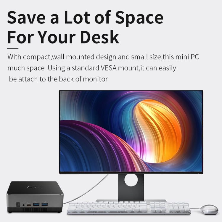 Jumper EZBox i3 Mini PC, Intel Broadwell i3-5005U Processor Dual Core 2.0GHz, RAM: 8GB, ROM: 128GB, Support Dual HDMI