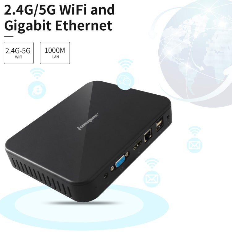 Jumper EZBox N4 Mini PC, Intel Gemini Lake N4100 Processor Quad Core up to 2.4GHz, RAM: 4GB, ROM: 64GB, Support HDMI / VGA