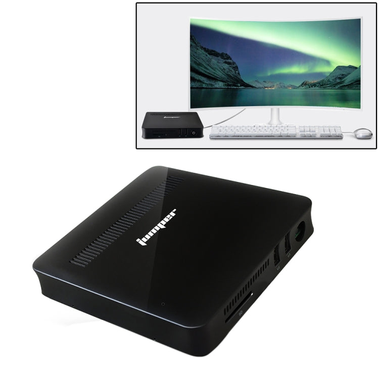 Jumper EZBox Z8 Mini PC, Intel Atom X5-Z8350 Processor Quad Core up to 1.92GHz, RAM: 2GB, ROM: 32GB, Support HDMI / VGA