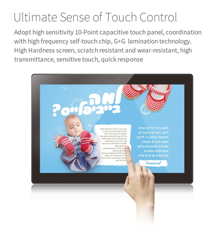 HSD1020T Touch Screen All in One PC with Holder, 2GB+16GB, 10.1 inch IPS Android 8.1 RK3288 Octa Core Up to 1.5GHz, Support OTG & Bluetooth & WiFi, EU/US/UK Plug(Black)