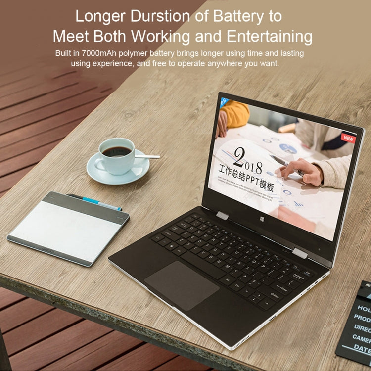 Jumper EZbook X1 Laptop, 11.6 inch, 4GB+128GB (64GB eMMC + 64GB SSD), 7000mAh Battery, Windows 10 Intel Celeron N3350 up to 2.4GHz, Support TF Card & Dual Band WiFi & HDMI(Silver)