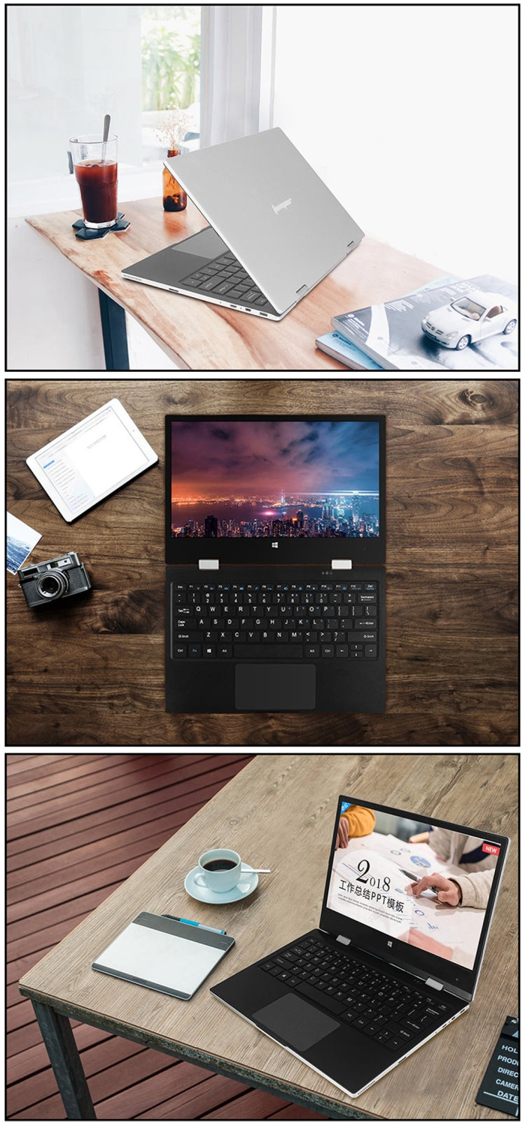 Jumper EZbook X1 Laptop, 11.6 inch, 4GB+128GB (64GB eMMC + 64GB SSD), 7000mAh Battery, Windows 10 Intel Celeron N3350 up to 2.4GHz, Support TF Card & Dual Band WiFi & HDMI(Silver)