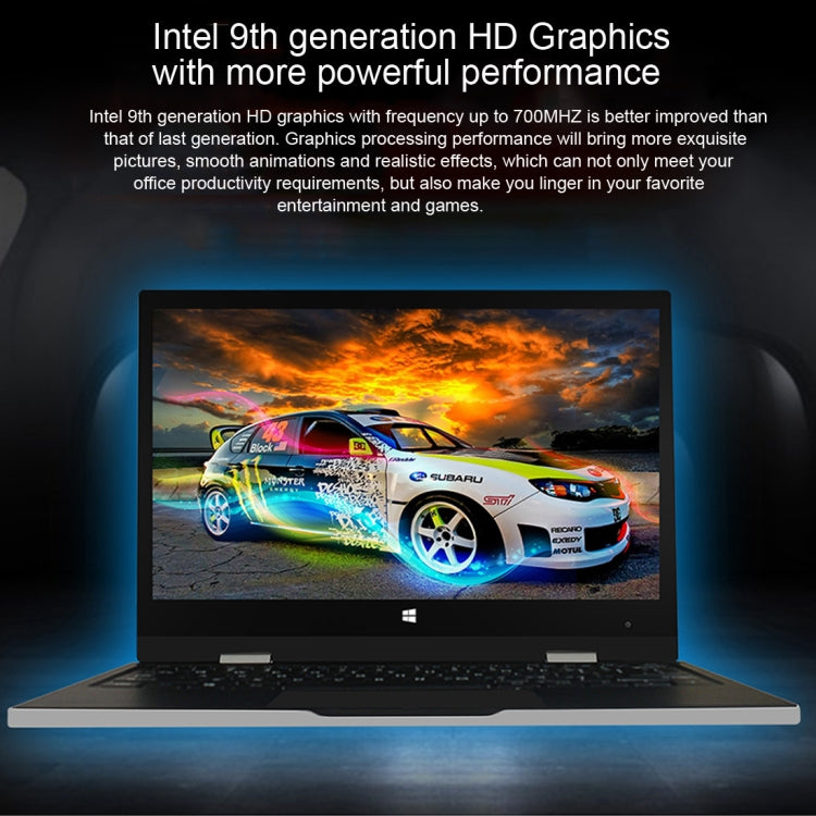 Jumper EZbook X1 Laptop, 11.6 inch, 4GB+128GB (64GB eMMC + 64GB SSD), 7000mAh Battery, Windows 10 Intel Celeron N3350 up to 2.4GHz, Support TF Card & Dual Band WiFi & HDMI(Silver)