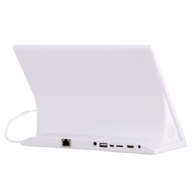 10.1 inch IPS Touch Screen Stand All in One PC, 2GB+16GB, Android 6.0 RK3128 Cortex A7 Quad Core Up to 1.3GHz, Support Bluetooth & WiFi & RJ45 & TF Card(32GB Max) & HDMI & 3.5mm Audio Port(White)
