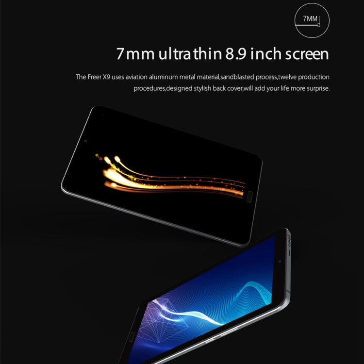 ALLDOCUBE Freer X9 Tablet, 8.9 inch, 4GB+64GB, 5500mAh Battery, Android 6.0, MTK8173, Quad-core up to 1.8GHz, Support Bluetooth & WiFi & TF Card & OTG & G-Sensor (Black + Grey)