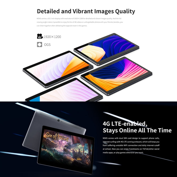 ALLDOCUBE M5XS T1006XS 4G Call Tablet, 10.1 inch, 3GB+32GB, 6600mAh Battery, Android 8.0 MTK X27 (MT6797X), Deca Core Up to 2.3GHz, Support Bluetooth & OTG & GPS & FM & Dual Band WiFi & Dual SIM (Black+Grey)