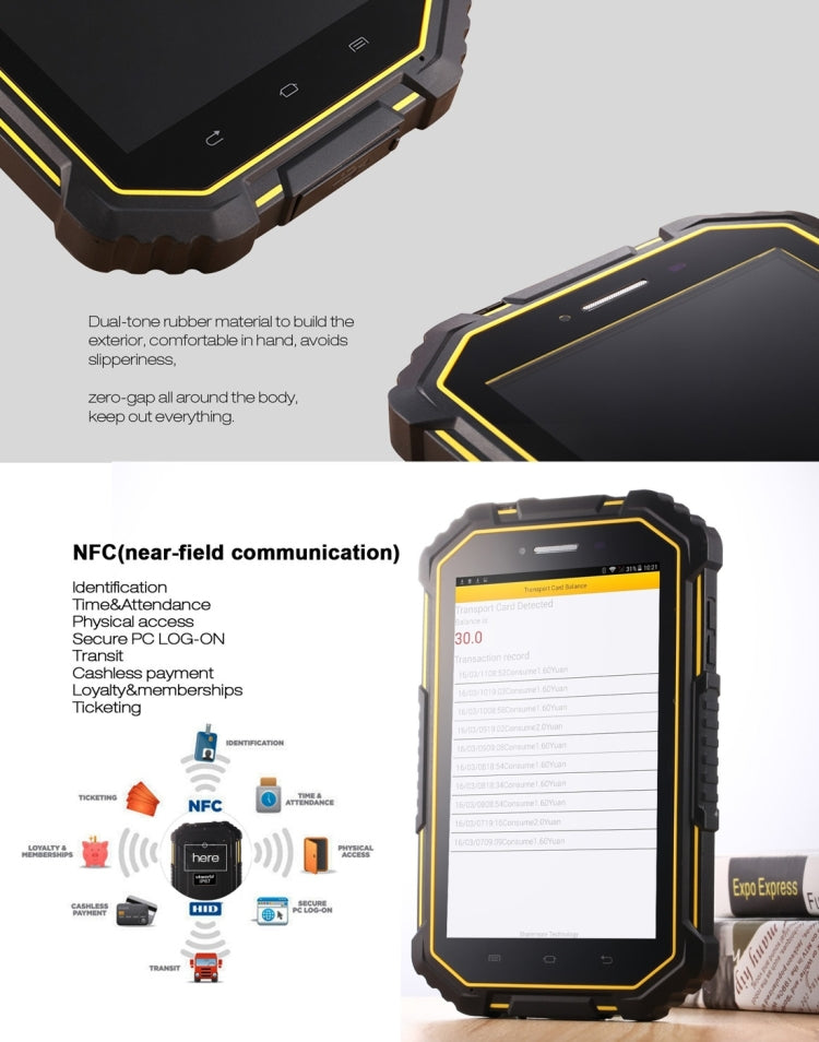Vkworld V6 Proofing 4G Phone Call Tablet PC 16GB, IP67 Waterproof, Shockproof, Dustproof, 7.0 inch Android 4.4.4, MTK8732VC Quad Core 1.3GHz, RAM: 2GB