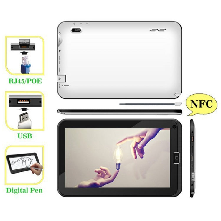 RJ45 Tablet PC, 10.1 inch, 1GB+8GB, Android 4.4, Allwinner A31S Quad Core 1.2GHz, Support Bluetooth, WiFi, OTG, NFC, HDMI