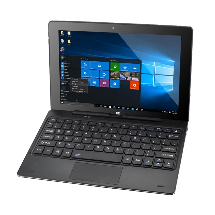 PiPO W1 Pro, 10.1 inch, 4GB+64GB, Windows 10, Intel Z8350 Quad Core 1.92GHz, with Keyboard & Stylus Pen, Support WiFi, HDMI(Black)