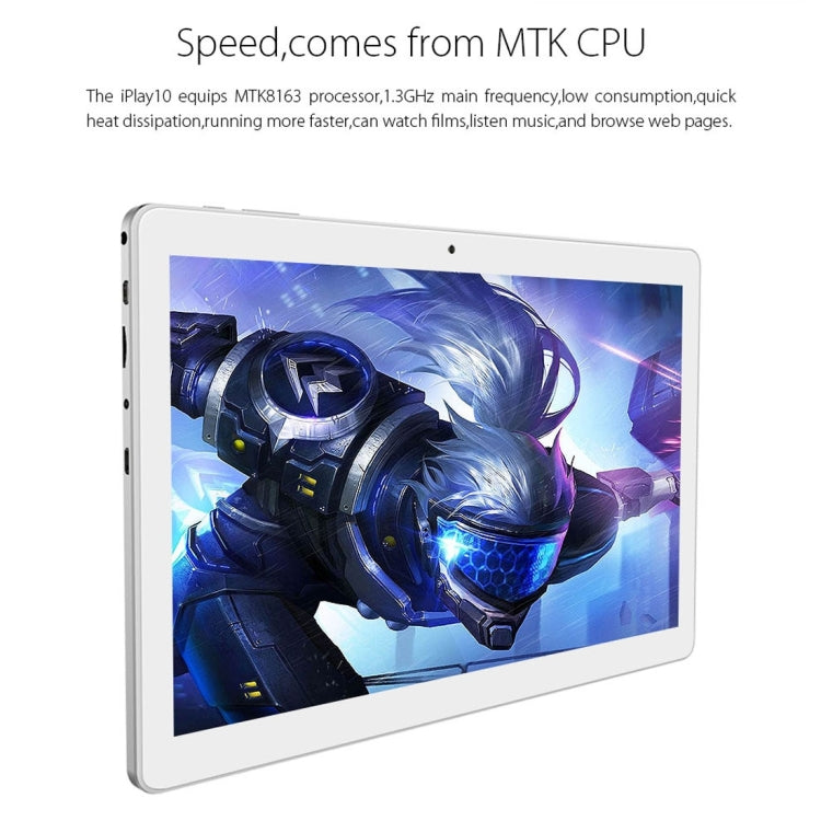 ALLDOCUBE iPlay 10 U83 Tablet PC, 10.6 inch, 2GB+32GB, Android 6.0 MT8163 Quad Core 1.3GHz, Support OTG & GPS  & FM & Bluetooth & Dual Band WiFi (White + Silver)