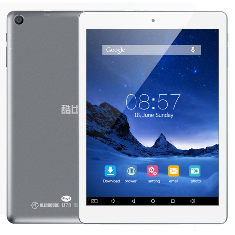 Cube iPlay 8 U78 Tablet PC, 7.85 inch, 1GB+8GB, Android 6.0 MT8163 Quad Core 1.3GHz, Support OTG & GPS  & FM & Bluetooth & Dual Band WiFi  (White + Grey)
