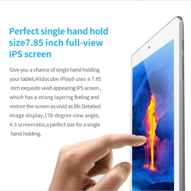 Cube iPlay 8 U78 Tablet PC, 7.85 inch, 1GB+8GB, Android 6.0 MT8163 Quad Core 1.3GHz, Support OTG & GPS  & FM & Bluetooth & Dual Band WiFi  (White + Grey)