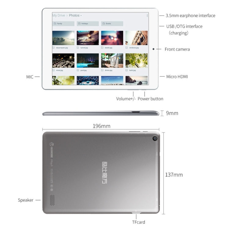 ALLDOCUBE iPlay 8 U78 Tablet PC, 7.85 inch, 1GB+16GB, Android 6.0 MT8163 Quad Core 1.3GHz, Support OTG & GPS  & FM & Bluetooth & Dual Band WiFi  (White + Grey)