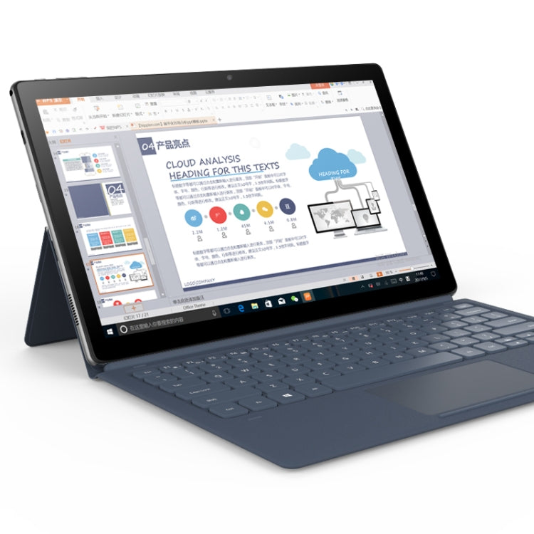 ALLDOCUBE Knote Go 2-in-1 Tablet, 11.6 inch, 4GB+128GB, Windows 10 Intel Apollo Lake N3350 Dual-Core Up to 2.4GHz, Support TF Card & Bluetooth & Dual Band WiFi, with Magnetic Keyboard Leather Case (Black+Gray)