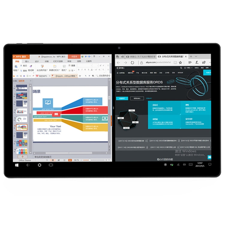 ALLDOCUBE Knote Go 2-in-1 Tablet, 11.6 inch, 4GB+128GB, Windows 10 Intel Apollo Lake N3350 Dual-Core Up to 2.4GHz, Support TF Card & Bluetooth & Dual Band WiFi, with Magnetic Keyboard Leather Case (Black+Gray)