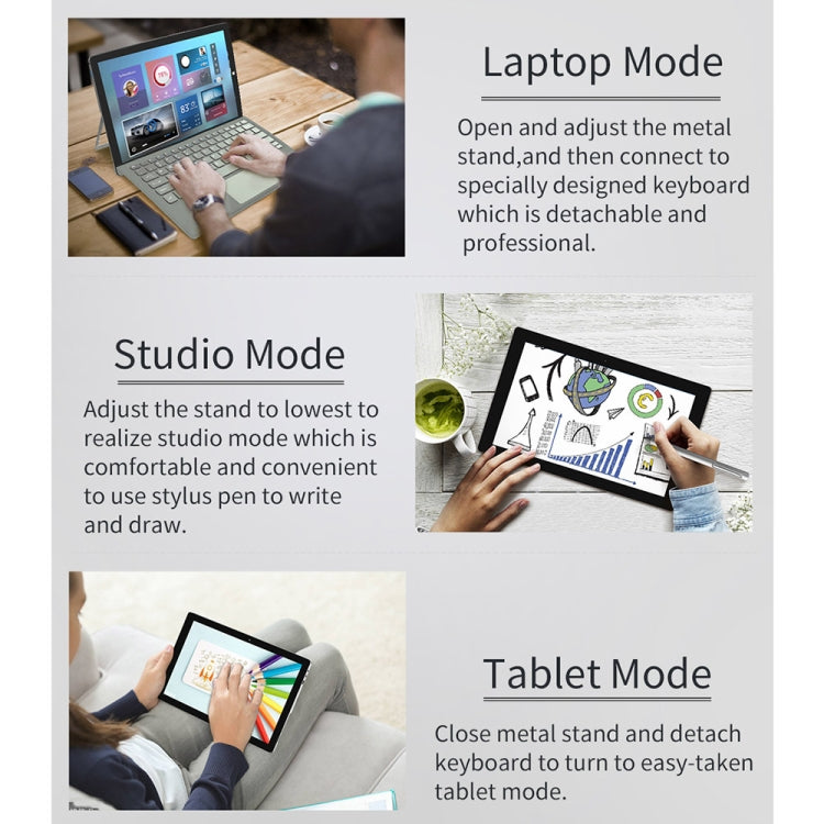 Jumper Ezpad GO Tablet PC, 11.6 inch, 4GB+64GB, Windows 10 Intel Apollo Lake N3450 Quad Core 1.1GHz-2.2GHz, Support TF Card & Bluetooth & WiFi & Micro HDMI, with Stylus, Not Included Keyboard (Black+Silver)