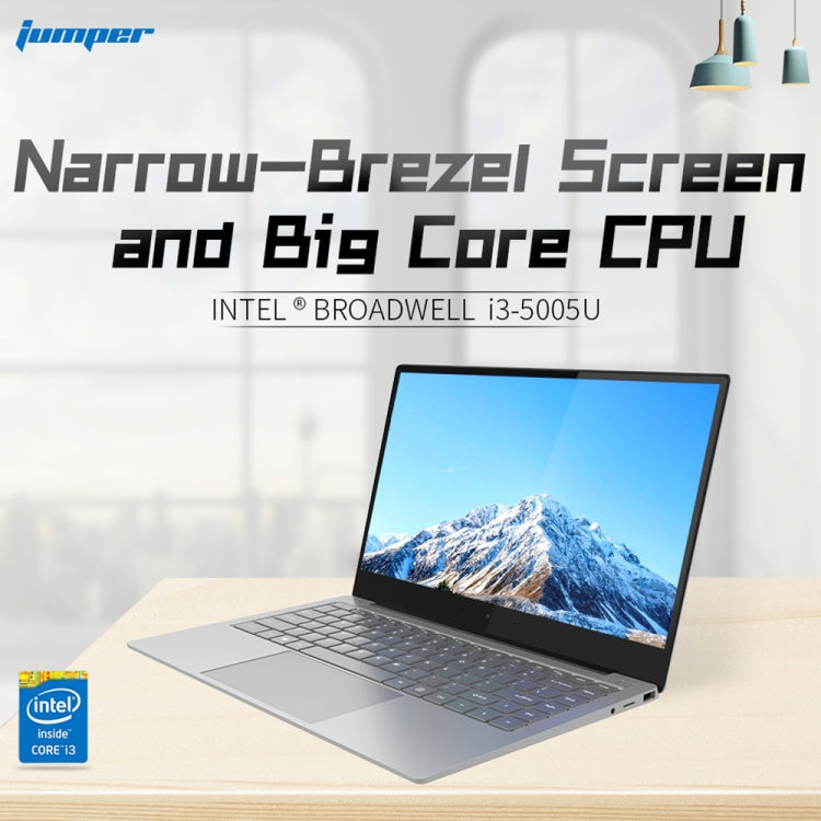 Jumper EZbook X4Pro Laptop, 14.0 inch, 8GB+256GB, Windows 10 Intel BroadWell i3 5005U Dual Core 2.0GHz, Support TF Card & Bluetooth & Dual Band WiFi & Micro HDMI (Twilight Silver)