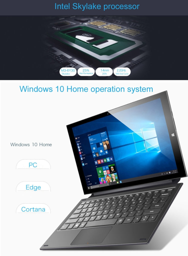 Teclast X3 Pro, 8GB+128GB, 11.6 inch Windows 10 Home Intel Skylake Core M3-6Y30 up to 2.2GHz(Black)