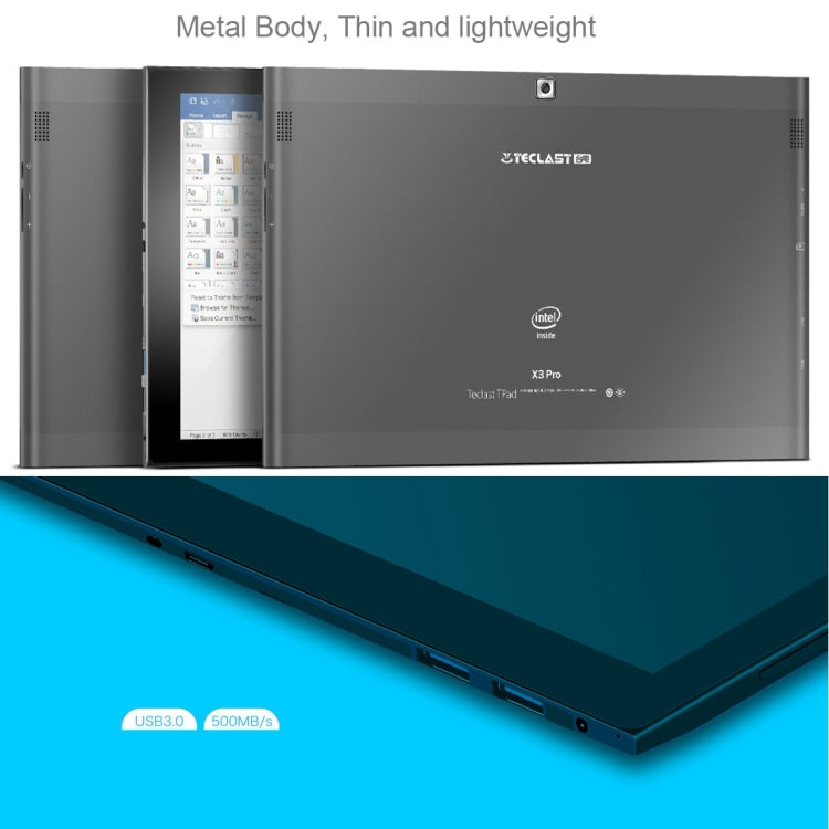 Teclast X3 Pro, 8GB+128GB, 11.6 inch Windows 10 Home Intel Skylake Core M3-6Y30 up to 2.2GHz(Black)