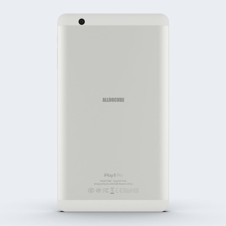 ALLDOCUBE iPlay8 Pro 3G Call Tablet, 8 inch, 2GB+32GB, 5500mAh Battery, Android 9.0 MT8321 Quad Core 1.3GHz, Support Bluetooth & WiFi & G-sensor & GPS & OTG & Dual SIM (White+Silver)