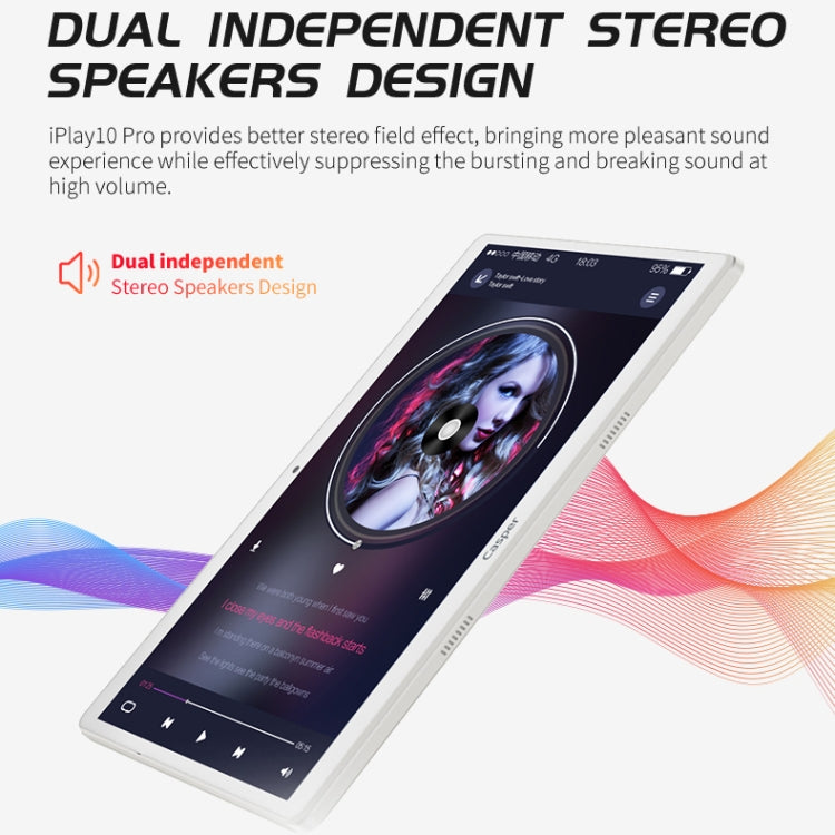 ALLDOCUBE iPlay10 Pro Casper Tablet, 10.1 inch, 3GB+32GB, 6600mAh Battery, Android 9.0 MT8163 Quad Core 1.5GHz, Support Bluetooth & Dual Band WiFi & G-sensor & GPS & Micro HDMI (White+Silver)