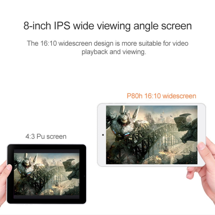 Teclast P80h Tablet, 8.0 inch, 1GB+16GB, Android 7.0, MT8163 Quad-core 1.3GHz CPU, Support Bluetooth & Dual Band WiFi & HDMI & OTG