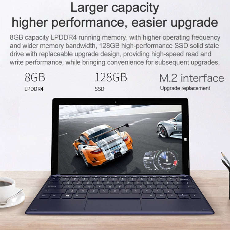 Teclast X4 2-in-1 Tablet, 11.6 inch, 8GB+256GB, Windows 10 Home, Intel Gemini Lake Quad-core 1.1-2.4GHz, Support OTG & Bluetooth & Dual Band WiFi & Micro-HDMI, without Keyboard (Black+Grey)