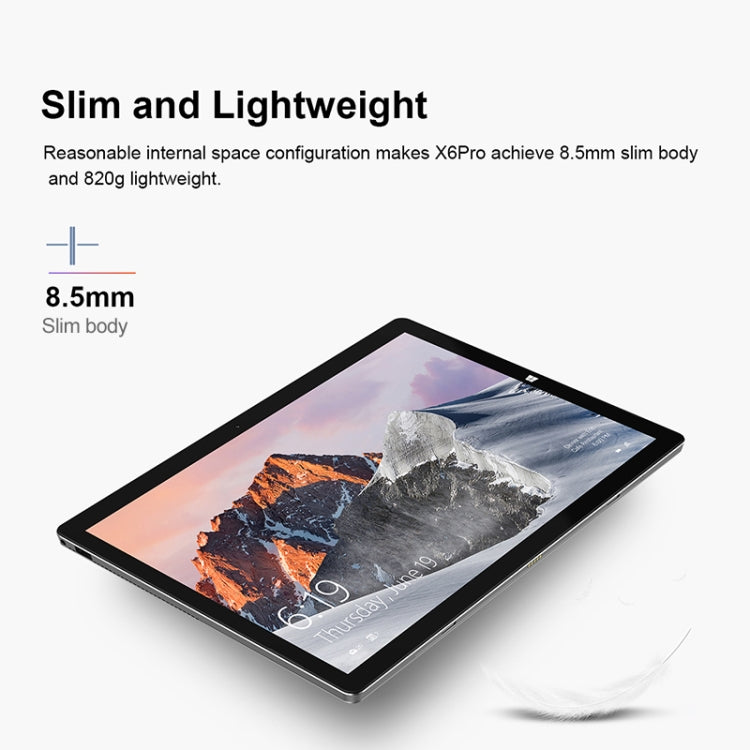 Teclast X6 Pro 2-in-1 Tablet, 12.6 inch, 8GB+256GB, Windows 10 Home, Intel Core M 1.0-2.6GHz, Support OTG & Bluetooth & Dual Band WiFi & HDMI, without Keyboard (Black+Grey)