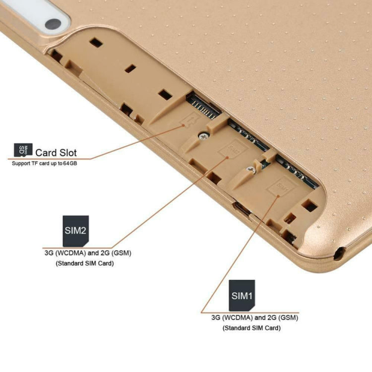 Y11 3G Phone Call Tablet PC, 10.1 inch, 1GB+16GB, Android 4.4 MTK6582 Quad Core 1.3GHz, Support Dual SIM / WiFi / Bluetooth / GPS / OTG