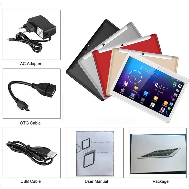 4G Phone Call Tablet PC, 10.1 inch, 4GB+64GB, Android 8.1 MT6797(X20) Deca Core 64-bits, Support Dual SIM / WiFi / Bluetooth / GPS / OTG