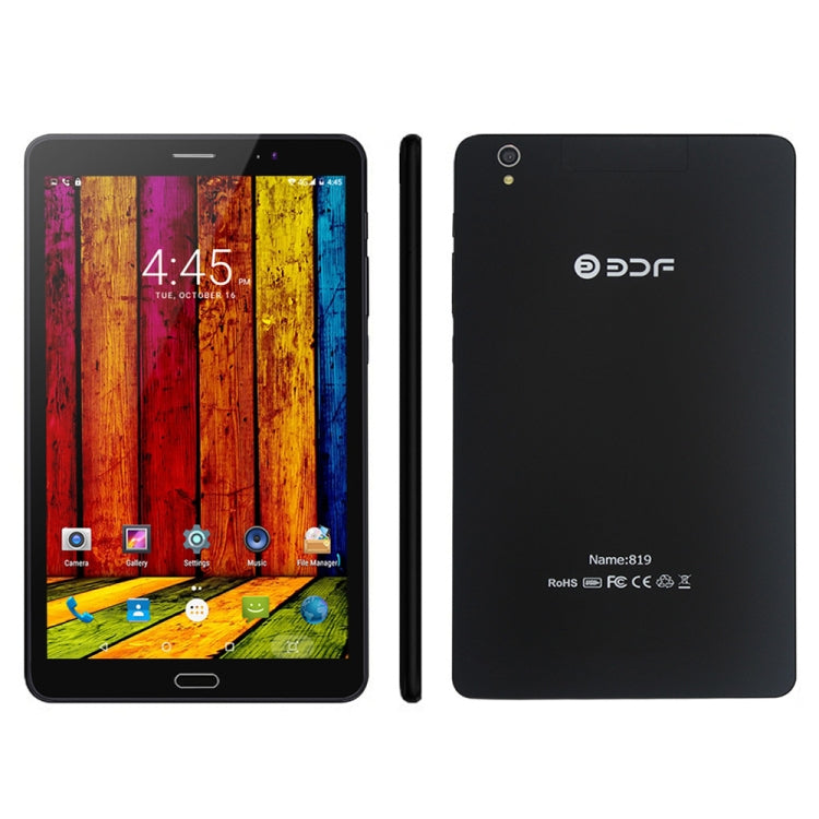 BDF 8.0 inch Tablet PC, 2GB+32GB, 3G Phone Call, Android 6.0, MT6580 Quad Core, Support Dual SIM & OTG & GPS & WiFi & Bluetooth(Black)