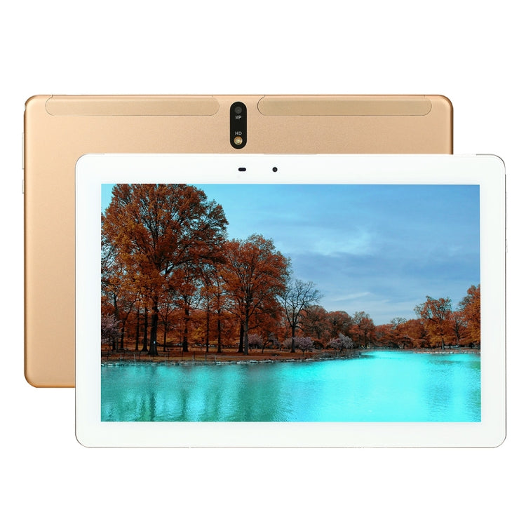X107 4G Phone Call Tablet PC, 10.1 inch, 4GB+64GB, Android 9.0 MT6762 Octa Core 64-bits, Support Dual SIM / WiFi / Bluetooth / GPS / OTG(Gold)