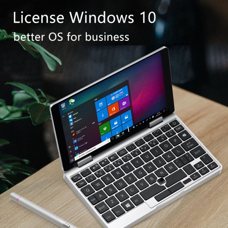 ONE-NETBOOK OneMix 1s Laptop, 7.0 inch, 8GB+128GB, Windows 10 Home, Intel Celeron 3965Y Quad Core 1.5GHz, Support Dual Band WiFi & Bluetooth & Fingerprint Unlock(Silver)