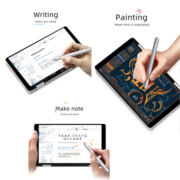 ONE-NETBOOK OneMix 1s Laptop, 7.0 inch, 8GB+128GB, Windows 10 Home, Intel Celeron 3965Y Quad Core 1.5GHz, Support Dual Band WiFi & Bluetooth & Fingerprint Unlock(Silver)