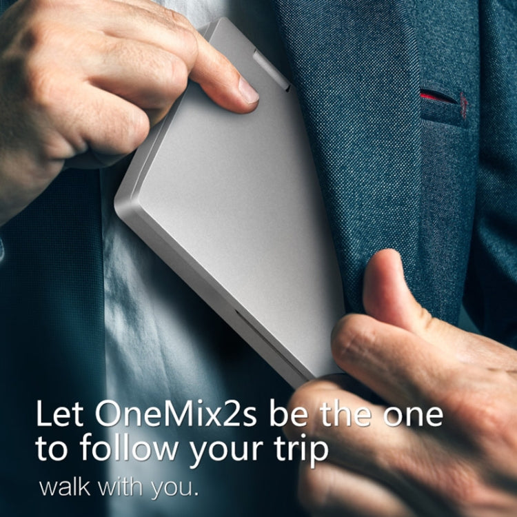 ONE-NETBOOK OneMix 2s Laptop, 7.0 inch, 8GB+256GB, Windows 10 Home, Intel CoRE M3-8100Y, Support Dual Band WiFi & Bluetooth & Fingerprint Unlock(Silver)