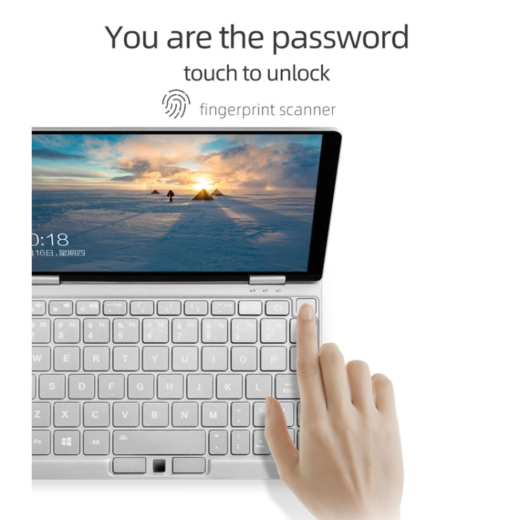 ONE-NETBOOK OneMix 3 Laptop, 8.4 inch, 8GB+256GB, Windows 10 Home, Intel CoRE M3-8100Y, Support Dual Band WiFi & Bluetooth & Fingerprint Unlock(Silver)