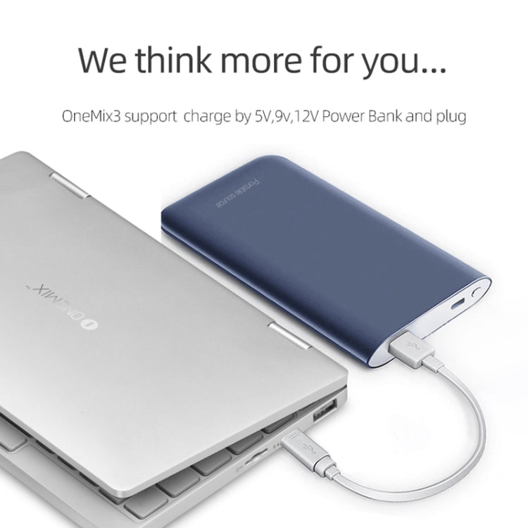 ONE-NETBOOK OneMix 3 Laptop, 8.4 inch, 8GB+256GB, Windows 10 Home, Intel CoRE M3-8100Y, Support Dual Band WiFi & Bluetooth & Fingerprint Unlock(Silver)