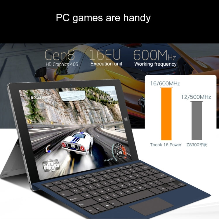 Teclast Tbook 16 Power Dual OS Tablet, 11.6 inch, 8GB+64GB, One-piece Multi-position Kickstand, 8500mAh Big Battery, Windows 10 & Android 6.0, Intel Cherry Trail X7-Z8750 Quad Core 1.6GHz