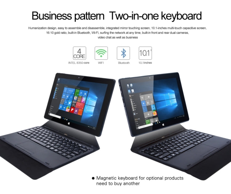 Cenovo W10 Dual OS Tablet, 10.1 inch, 2GB+32GB, Windows 10 & Android 5.1, Intel Cherry Trail Z8350 Quad Core 1.92GHz, Support OTG, HDMI